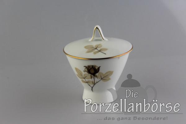 Zuckerdose - Rosenthal - Form 2000 - Schattenrose