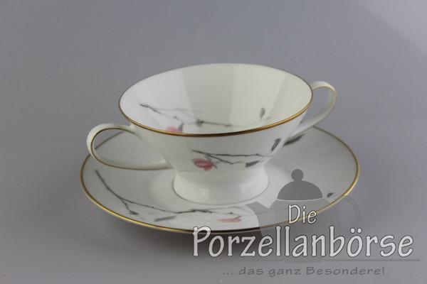 Suppentasse 2 tlg. - Rosenthal - Form 2000 - Japanischer Blütenzweig